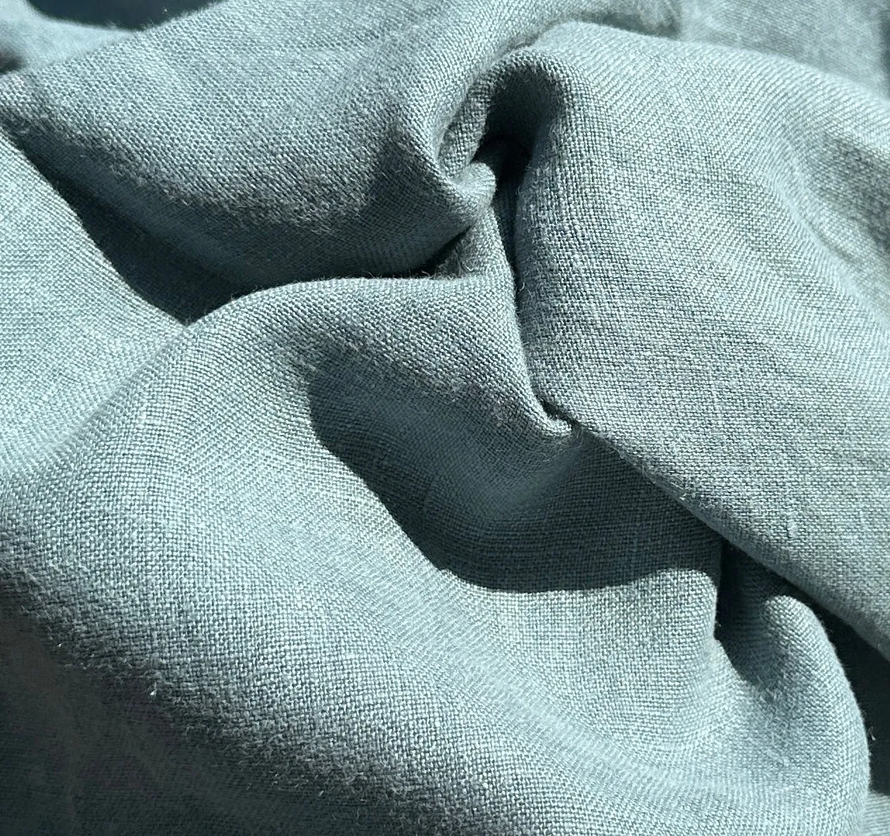 100% Linen 5.5 OZ Lithuanian Woven Fabric By the Yard