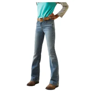 10040809 Ariat Girls REAL Allessandra Wide Leg Jean