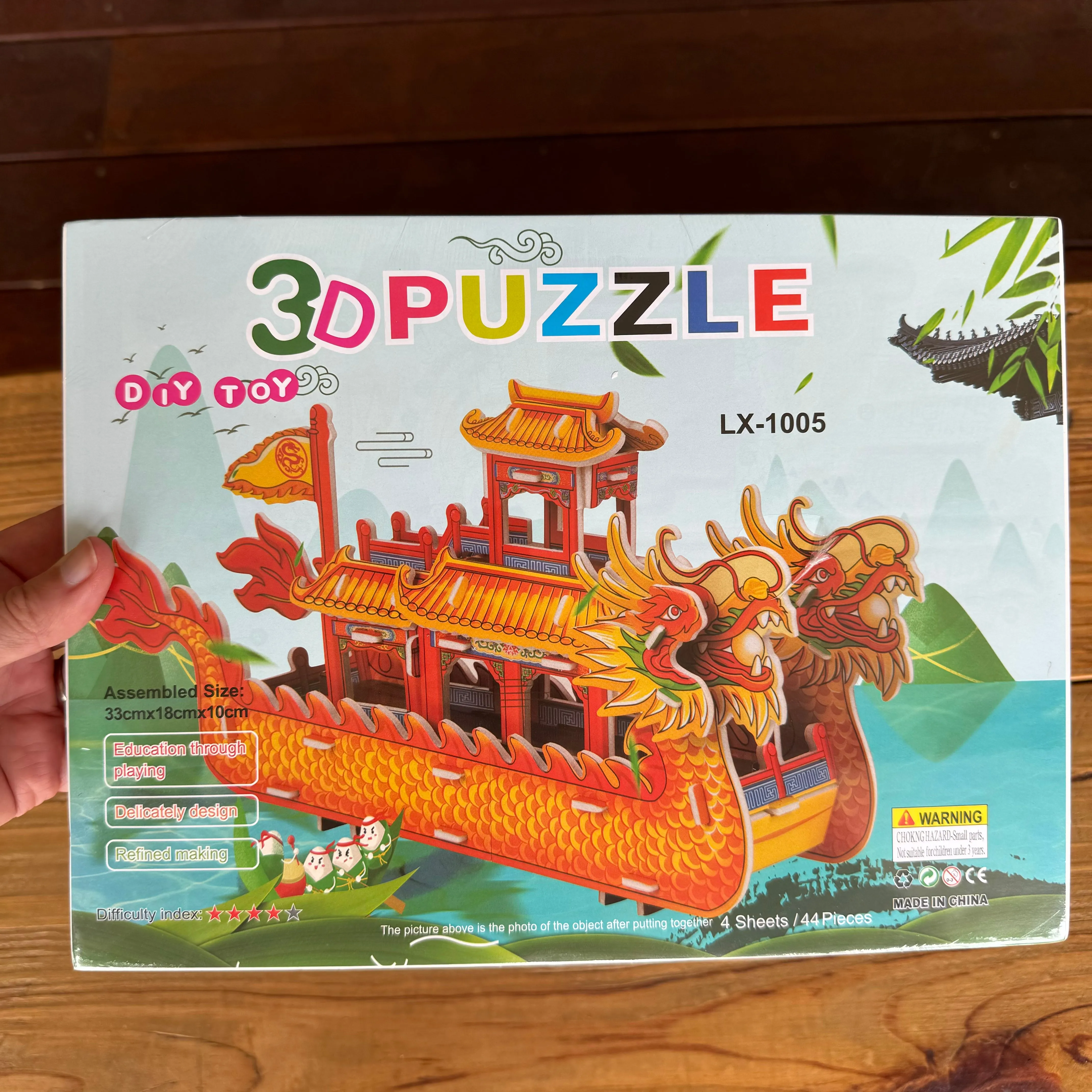 3D DIY Kit - Chinese Dragon Boat (33cm)