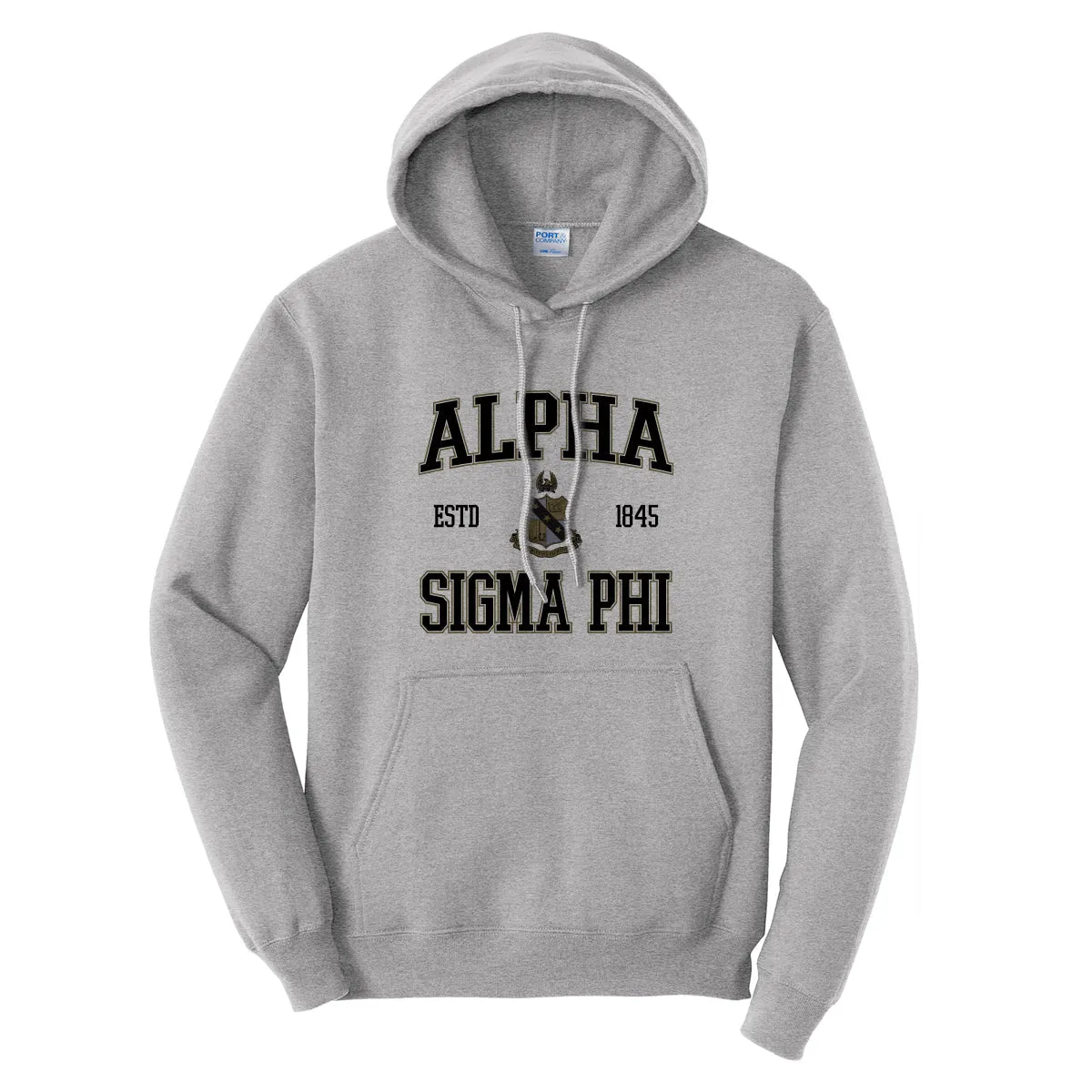 Alpha Sig Classic Crest Hoodie