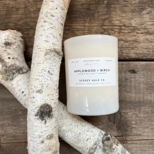 Applewood   Birch Candle