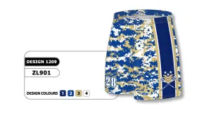 Athletic Knit Custom Sublimated Lacrosse Short Design 1209