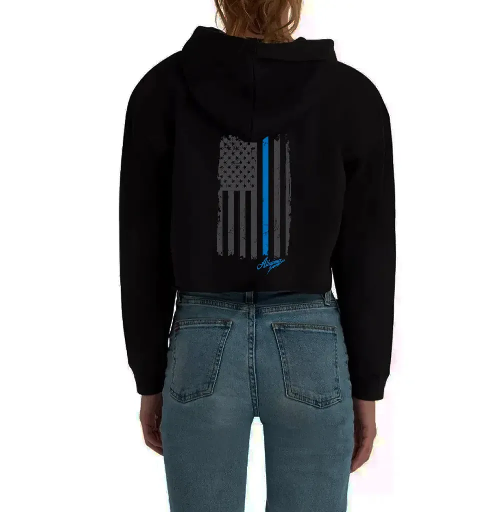 Back the Blue B.H. Cropped Hoodie