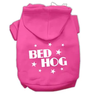 Bed Hog Screen Printed Pet Hoodies Bright Pink Size XS (8)