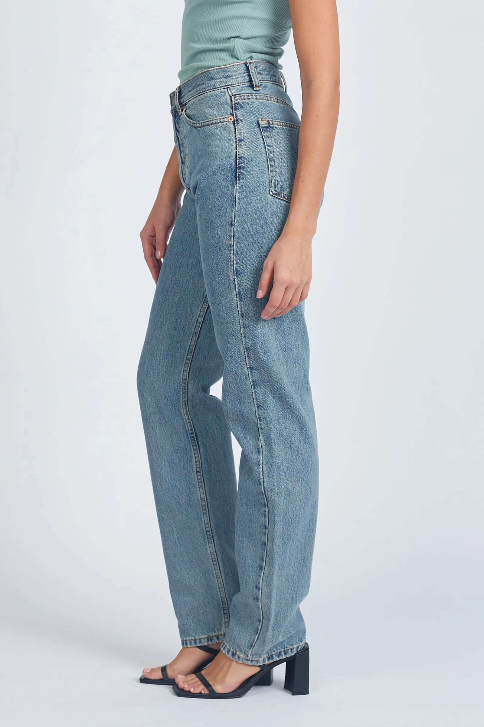 Beth Straight  Jeans - Canyon Sky Retro Dirt