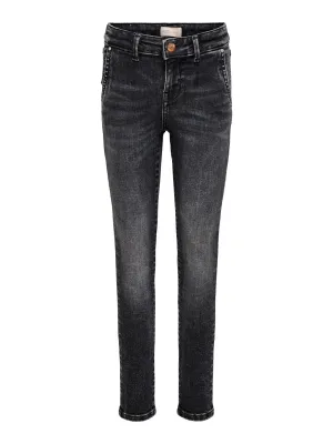 Blush Mid Waist Jeans - Black