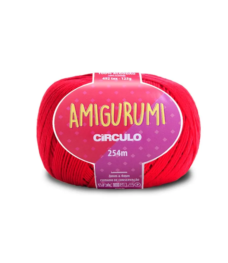 Circulo Amigurumi (EXP) 100% Cotton Yarn for Crochet and Knitting, 254m/125g