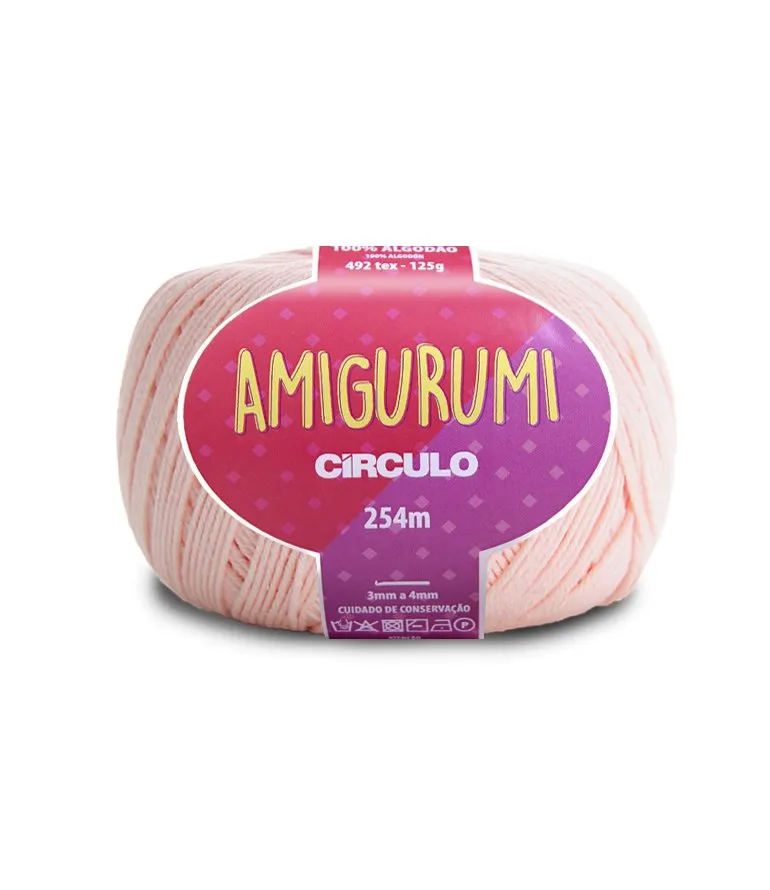 Circulo Amigurumi (EXP) 100% Cotton Yarn for Crochet and Knitting, 254m/125g