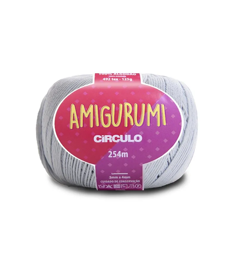 Circulo Amigurumi (EXP) 100% Cotton Yarn for Crochet and Knitting, 254m/125g