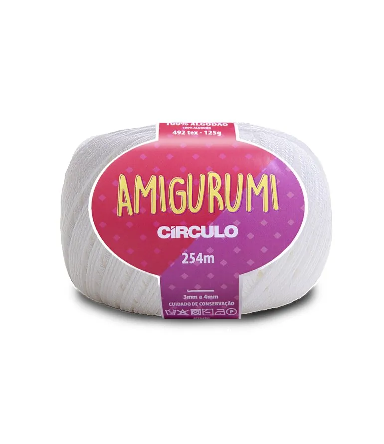 Circulo Amigurumi (EXP) 100% Cotton Yarn for Crochet and Knitting, 254m/125g