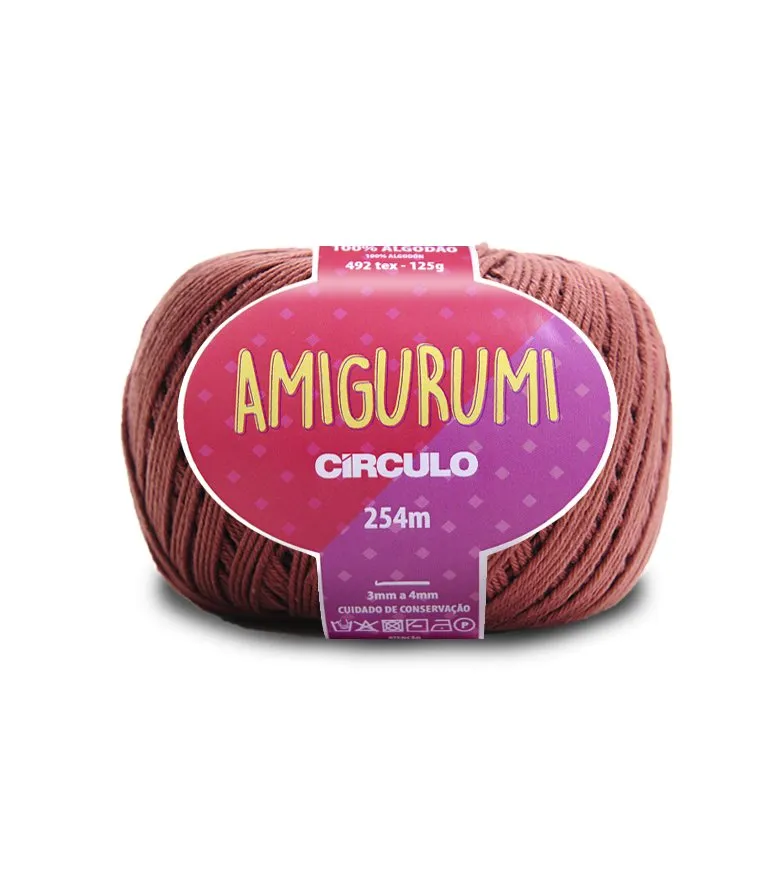 Circulo Amigurumi (EXP) 100% Cotton Yarn for Crochet and Knitting, 254m/125g