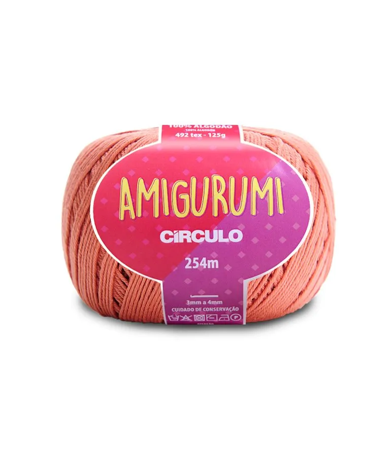 Circulo Amigurumi (EXP) 100% Cotton Yarn for Crochet and Knitting, 254m/125g