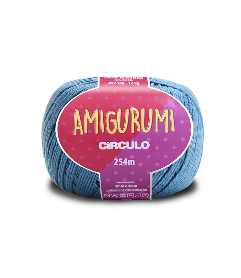 Circulo Amigurumi (EXP) 100% Cotton Yarn for Crochet and Knitting, 254m/125g