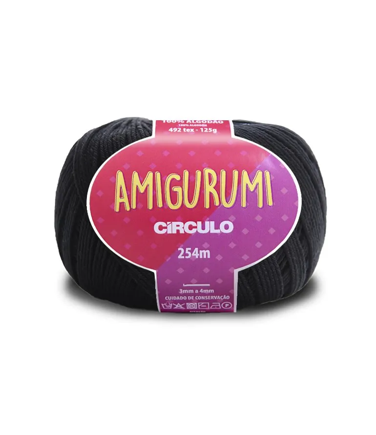 Circulo Amigurumi (EXP) 100% Cotton Yarn for Crochet and Knitting, 254m/125g