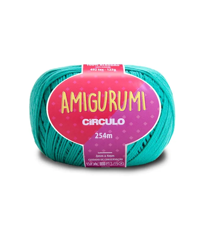 Circulo Amigurumi (EXP) 100% Cotton Yarn for Crochet and Knitting, 254m/125g