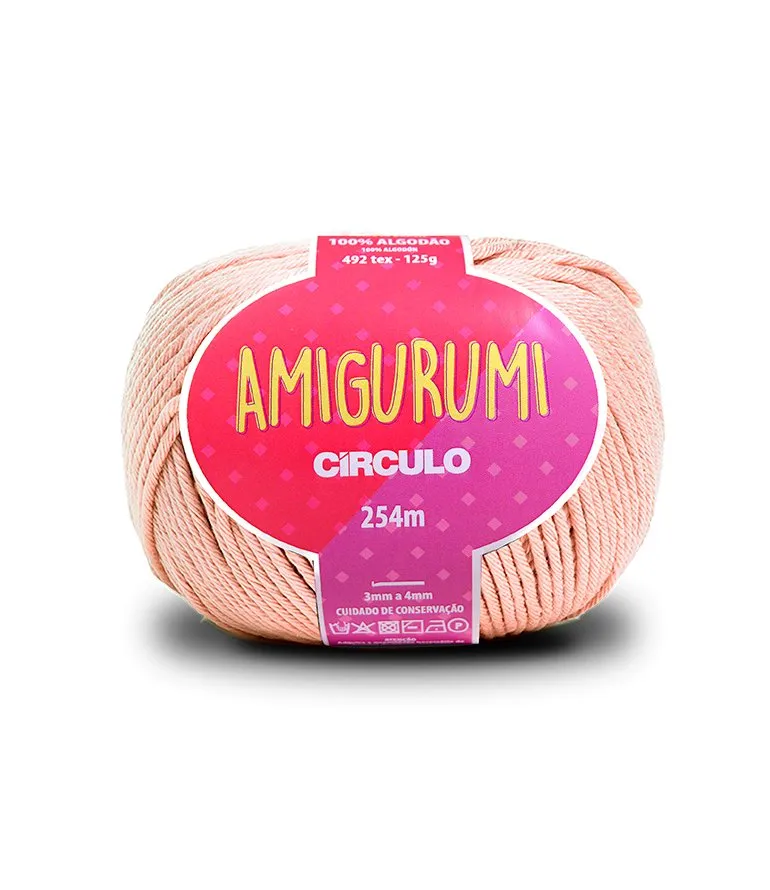 Circulo Amigurumi (EXP) 100% Cotton Yarn for Crochet and Knitting, 254m/125g