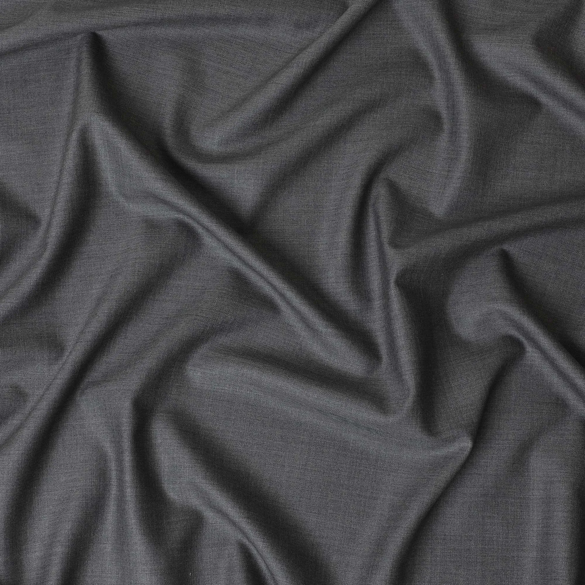 Cloud grey plain Premium super 130's Australian superfine merino wool suiting fabric-D11442