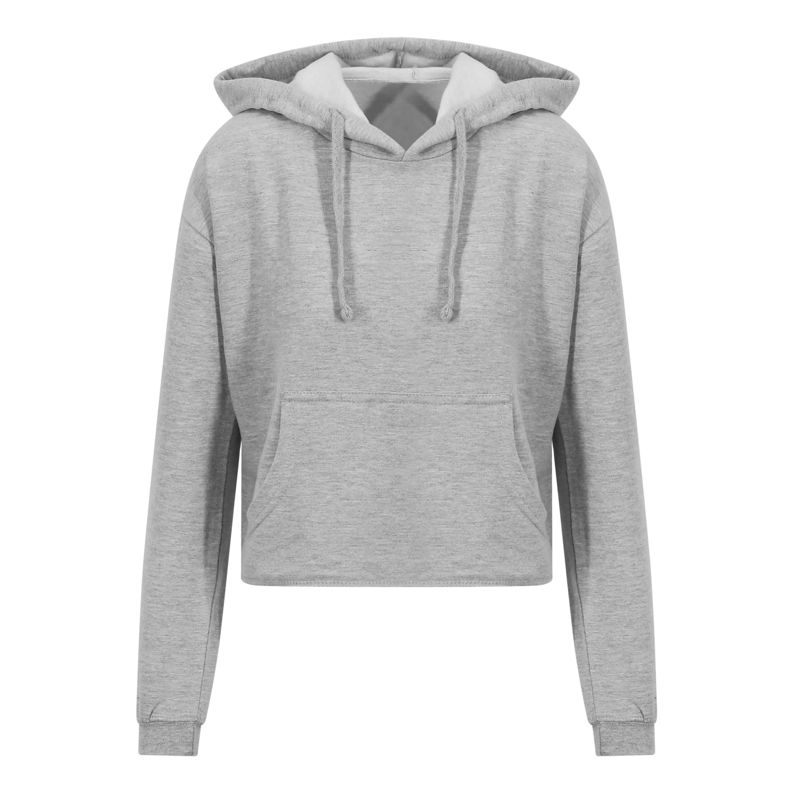 Cropped Hoodie loose Hem