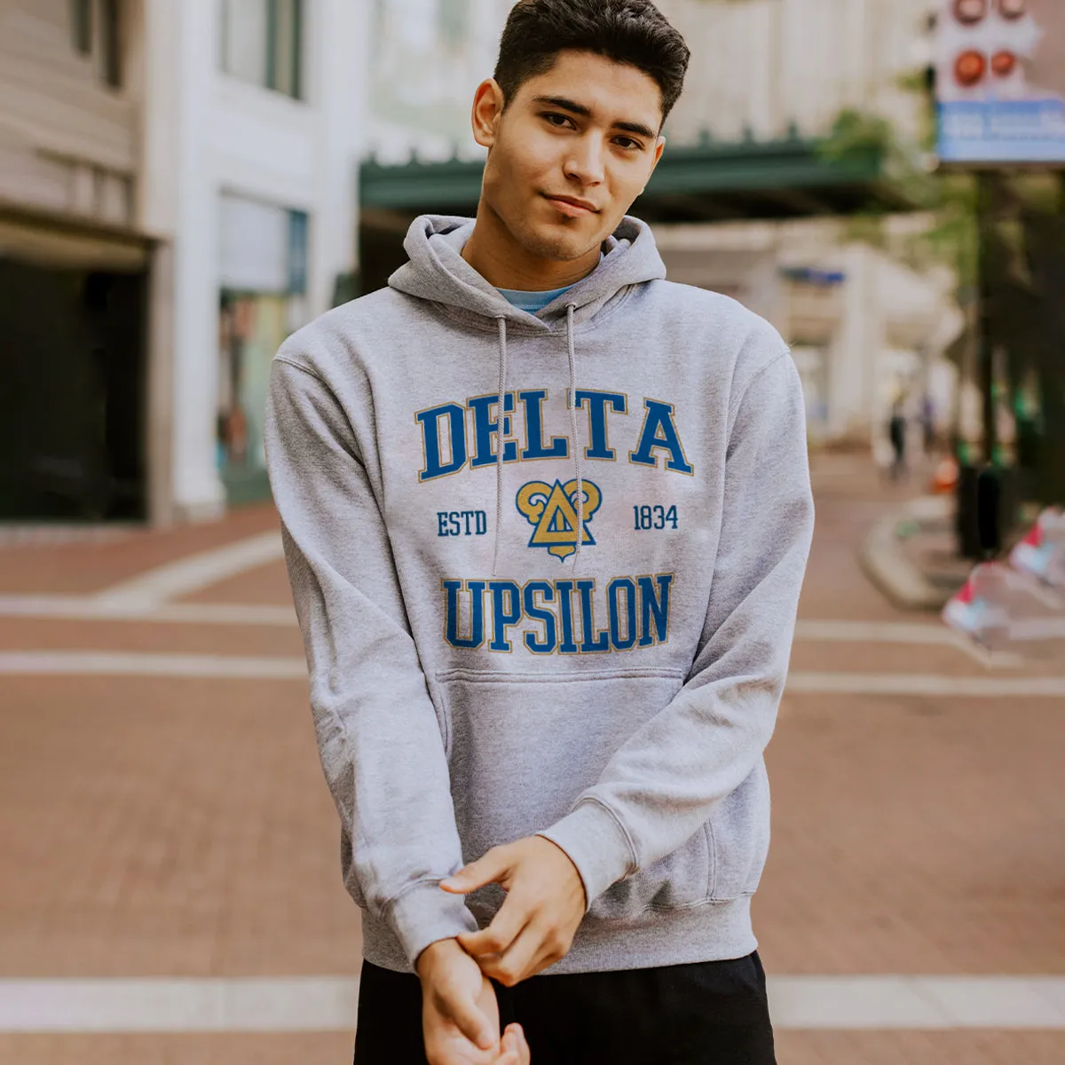 Delta Upsilon Classic Crest Hoodie