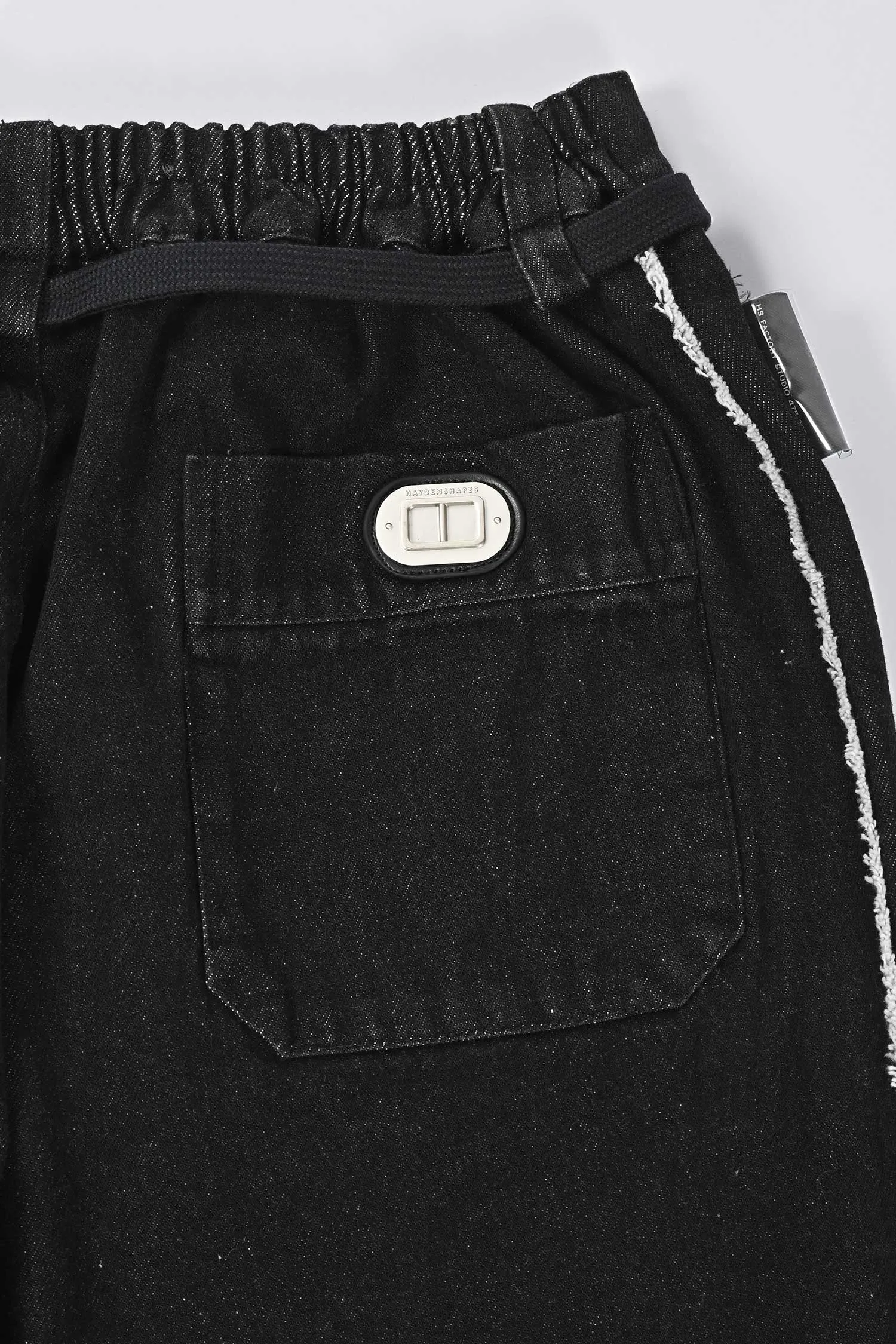 Denim Crew Pants - Black