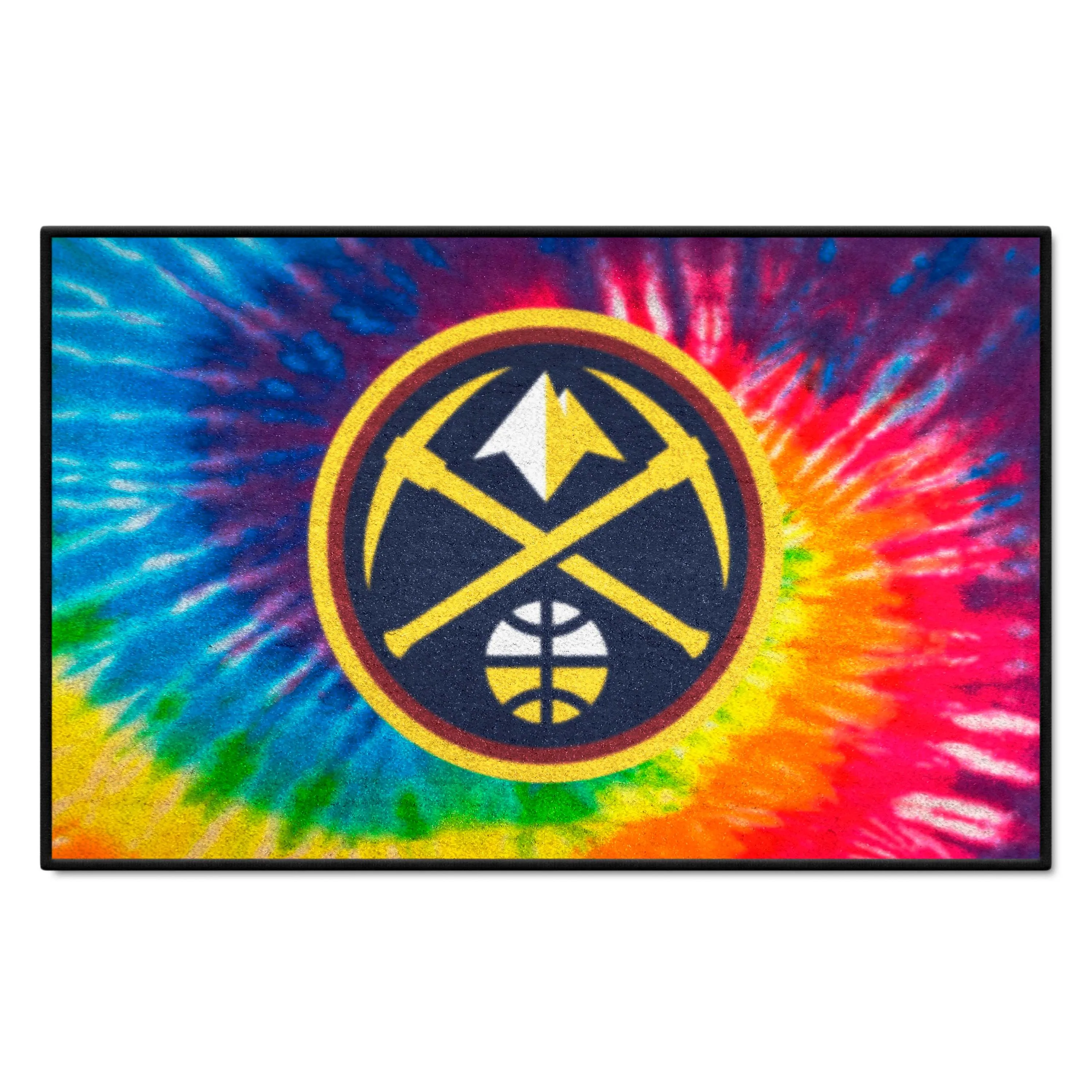 Denver Nuggets Tie Dye Starter Mat Accent Rug - 19in. x 30in.