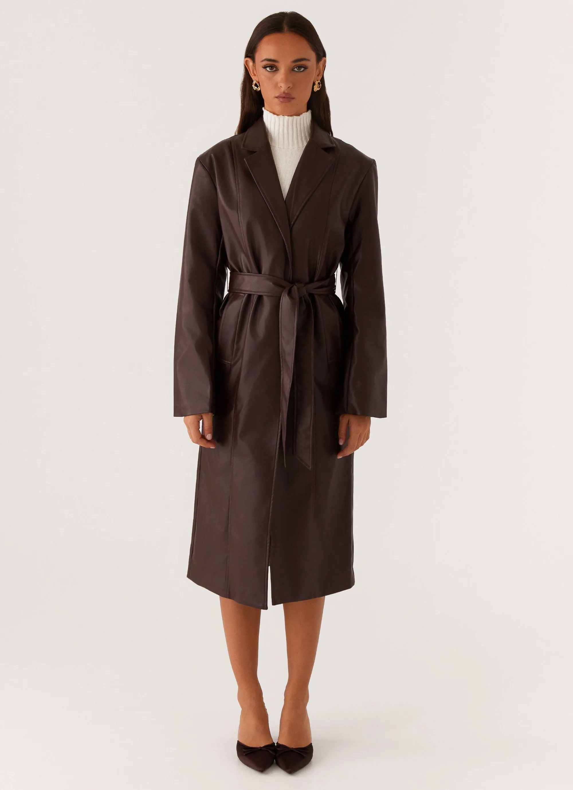 Dixie Trench Coat - Chocolate