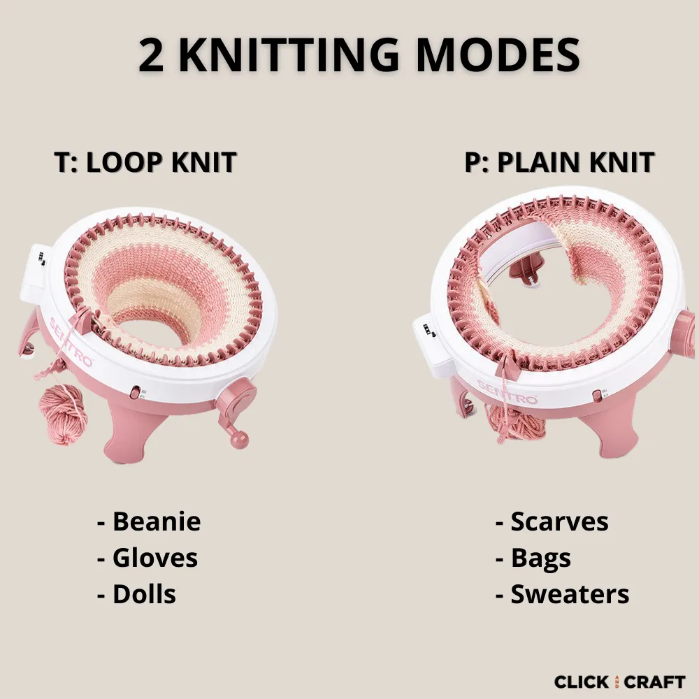 DIY Knitting Machine Kit - Matching Beanies