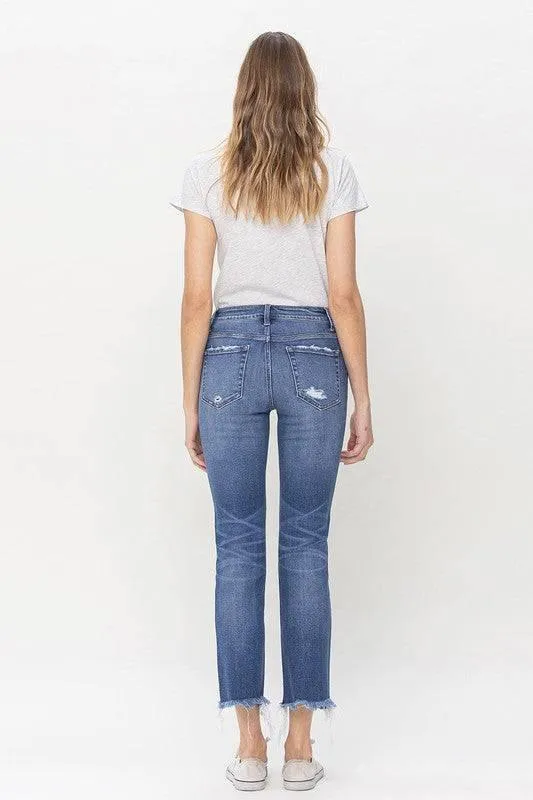 Flying Monkey Mid Rise Crop Jeans