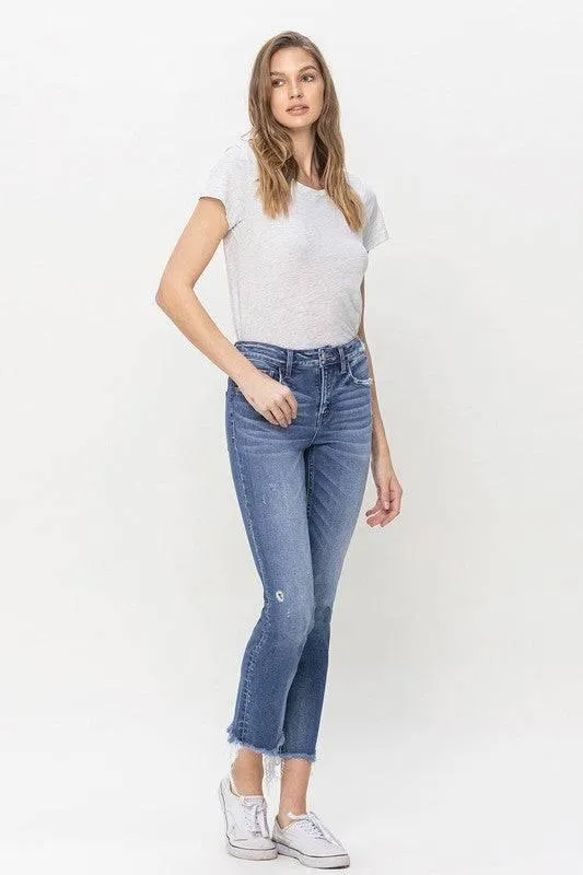 Flying Monkey Mid Rise Crop Jeans