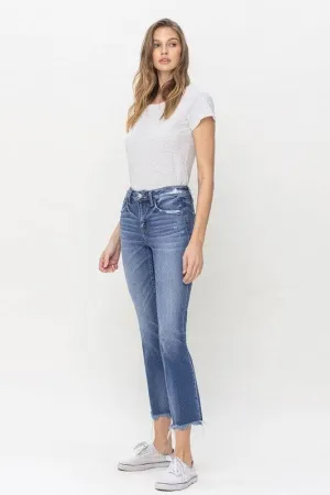 Flying Monkey Mid Rise Crop Jeans