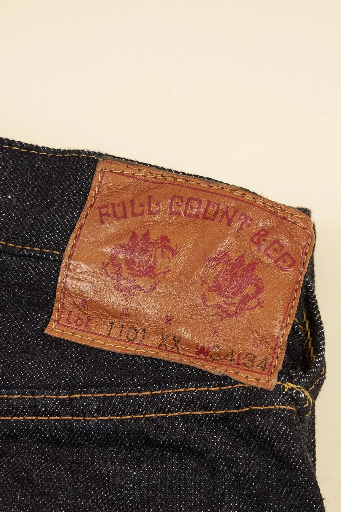 Fullcount 1101XX Straight Selvedge Denim - 15.5oz