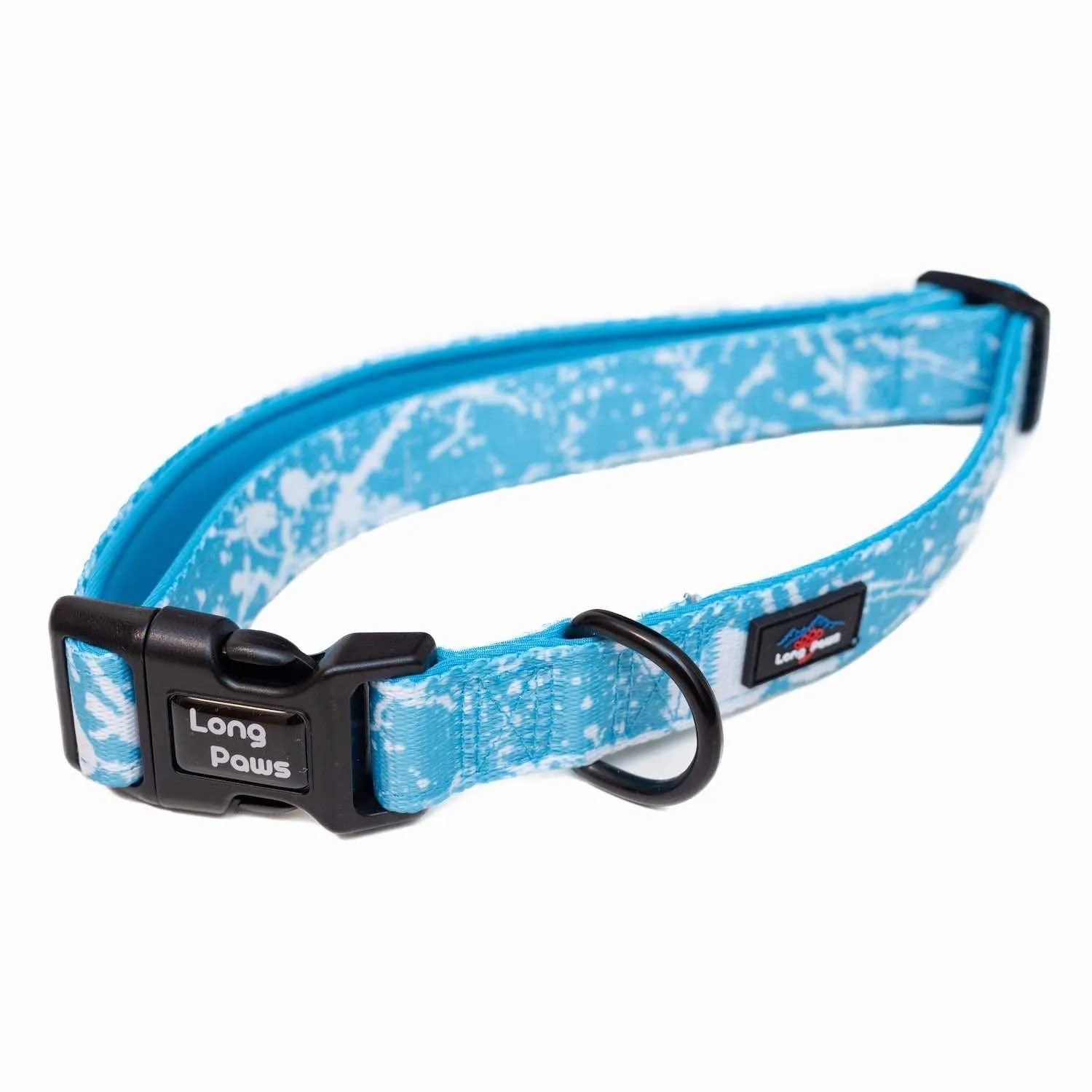 Funk The Dog Padded Dog Collar | Blue Tie Dye