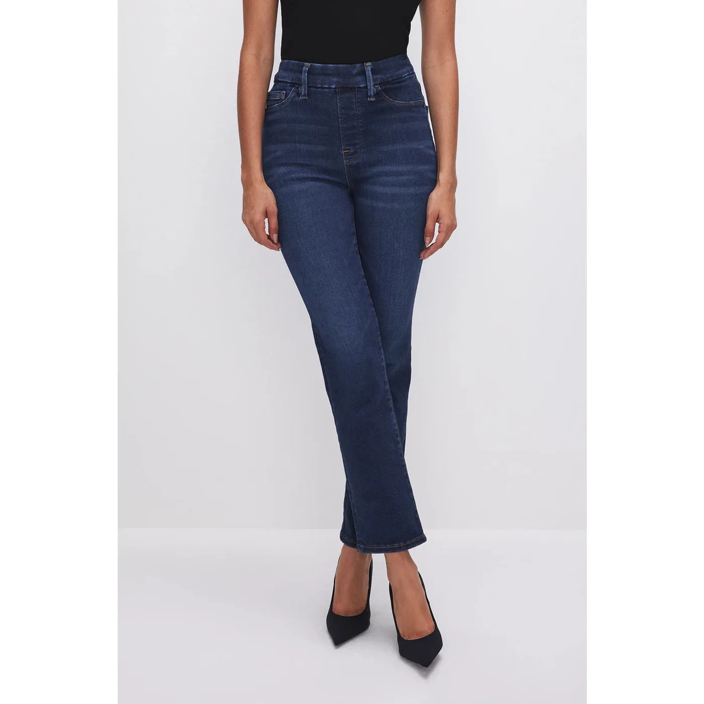 GA Power Stretch Pull-On Straight Jeans