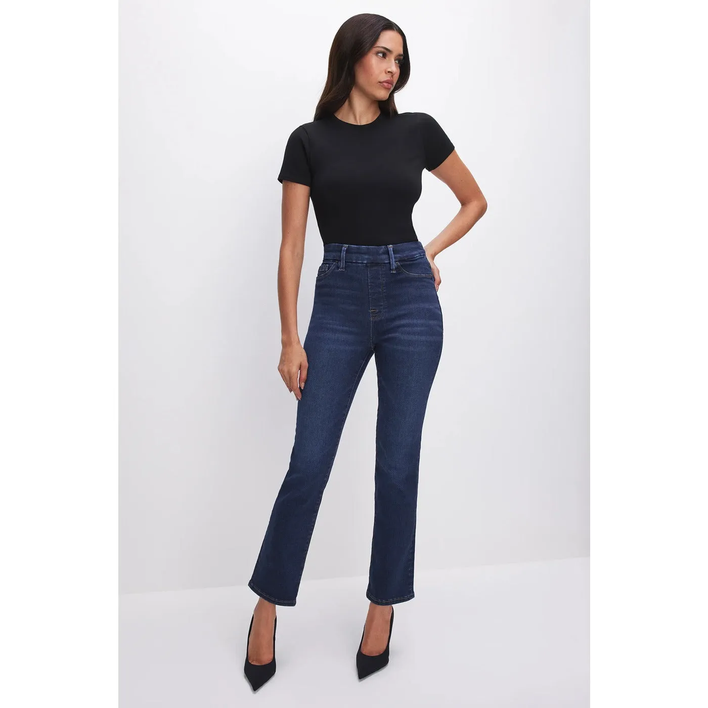 GA Power Stretch Pull-On Straight Jeans