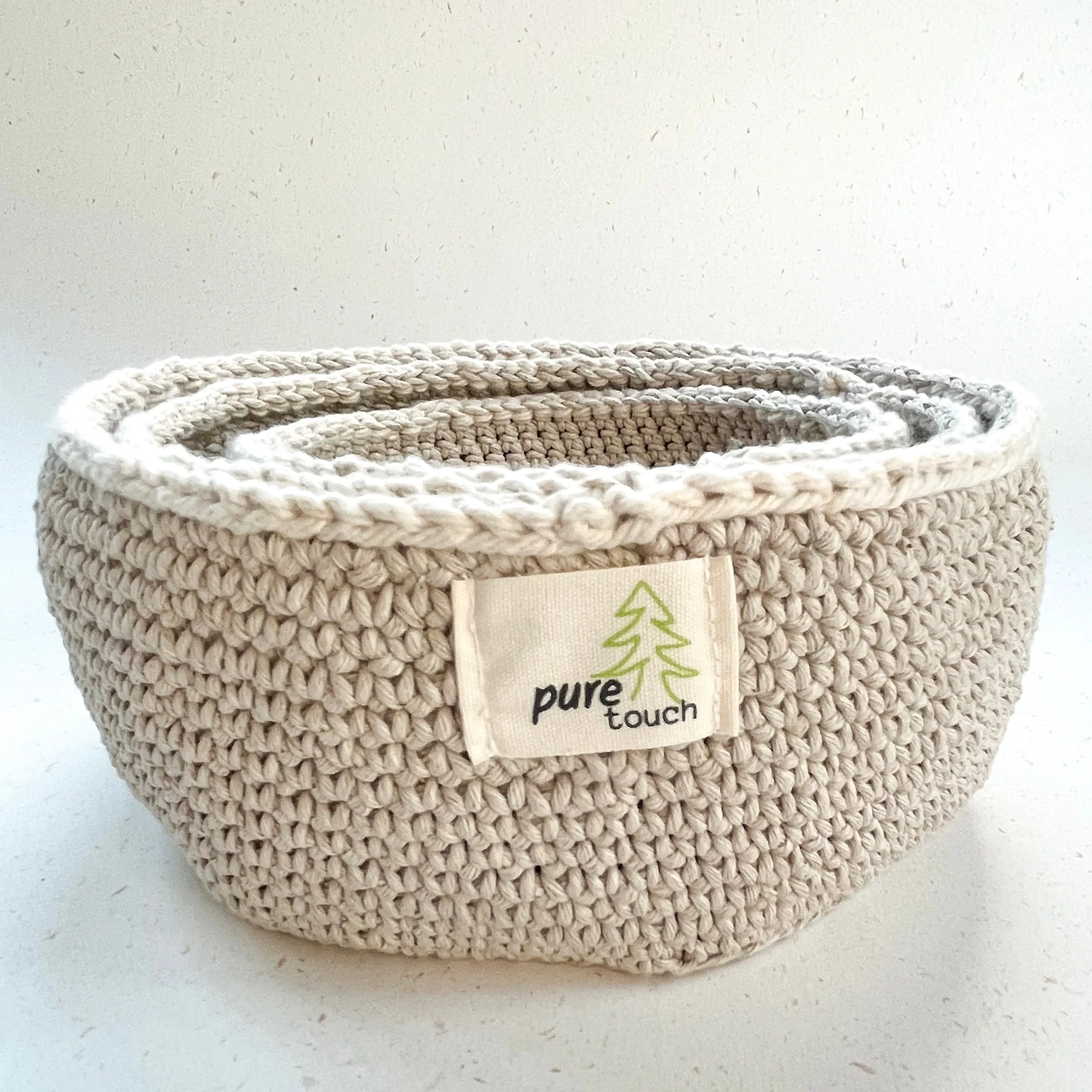 Hemp Baskets - Set of 3