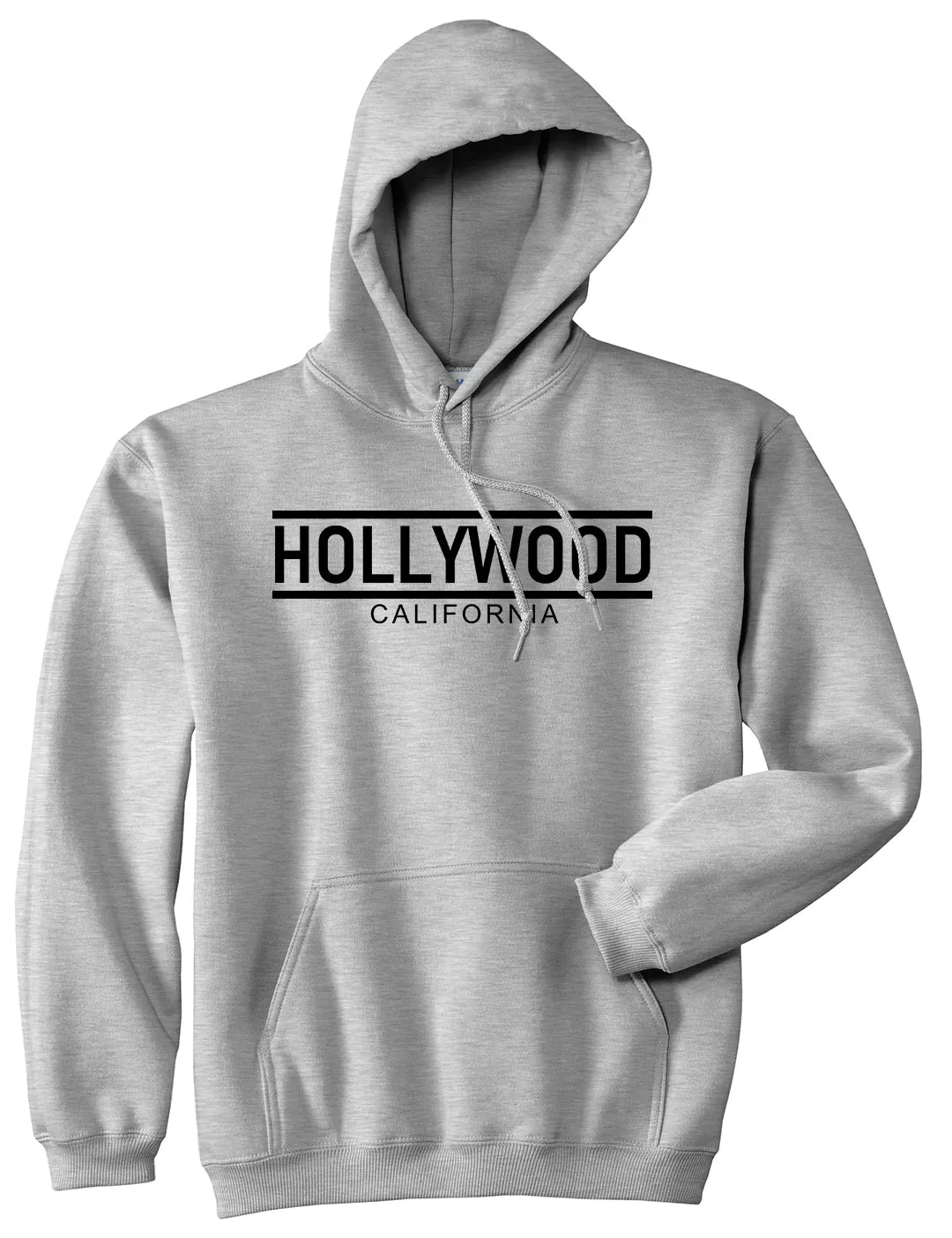 Hollywood California City Lines Mens Pullover Hoodie