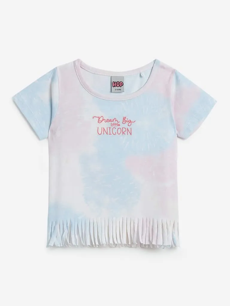 HOP Kids Multicolour Tie-Dye Print Frida Top