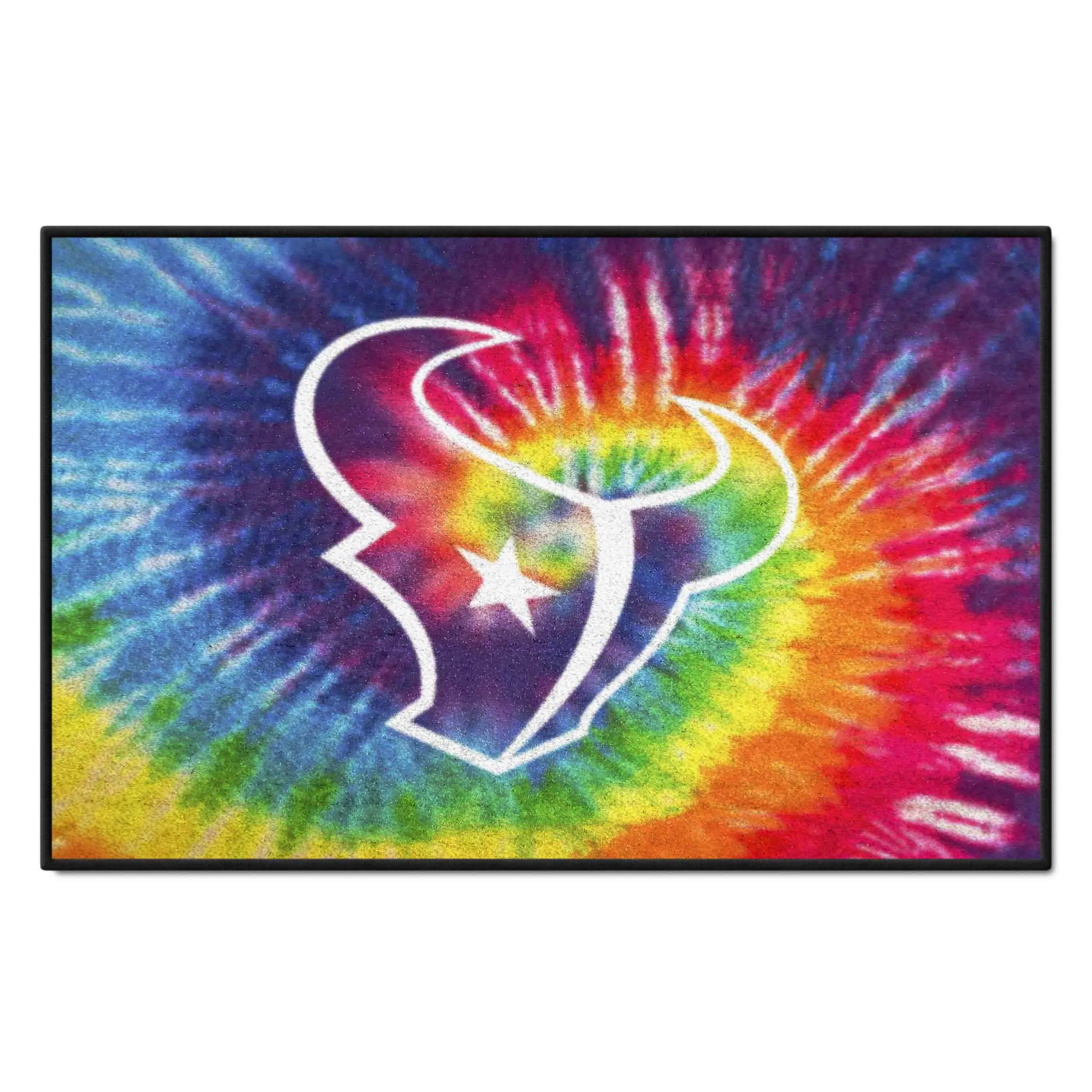 Houston Texans Tie Dye Starter Mat Accent Rug - 19in. x 30in.