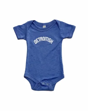 Ink Detroit Detroitish Tri Blend Baby Onesie - Blue