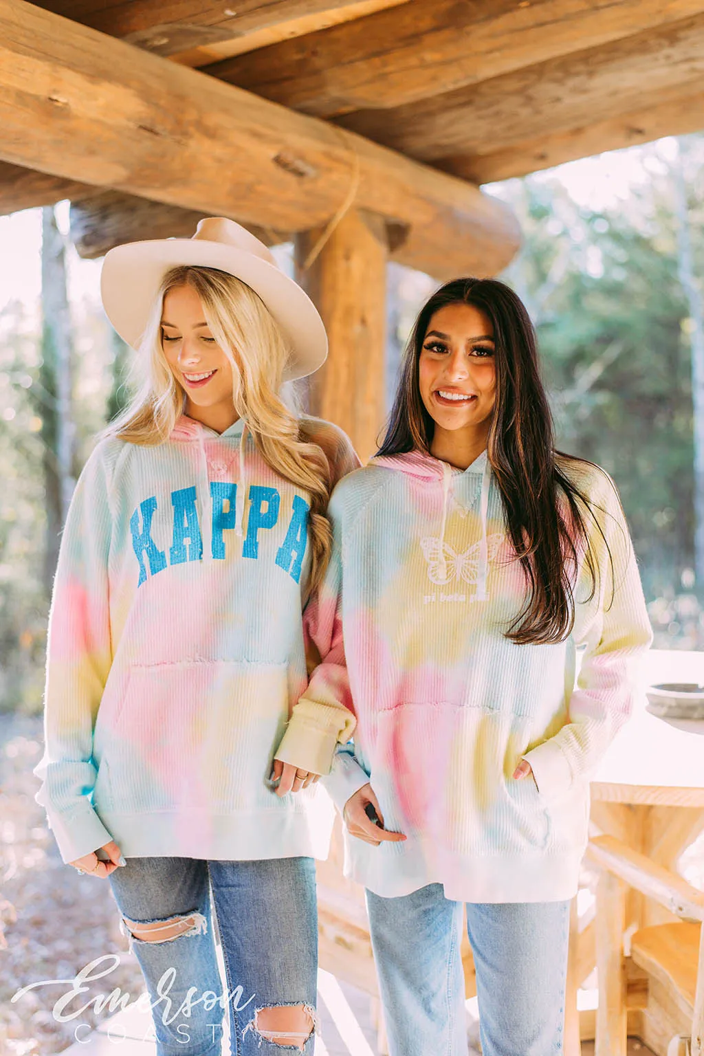 Kappa Tie Dye Corduroy Hoodie