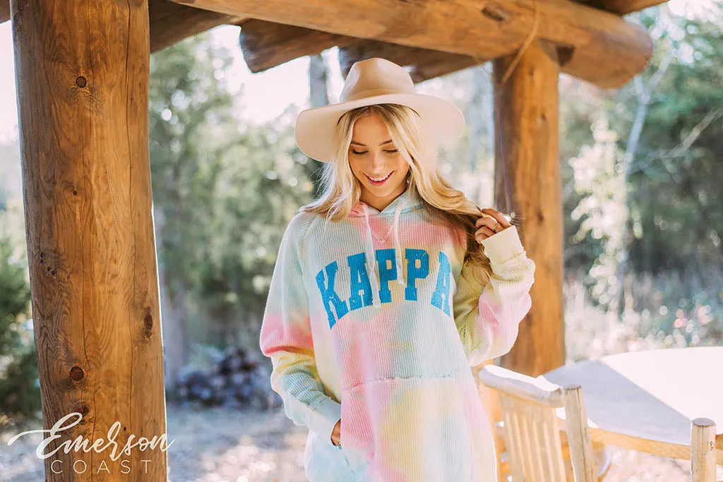 Kappa Tie Dye Corduroy Hoodie