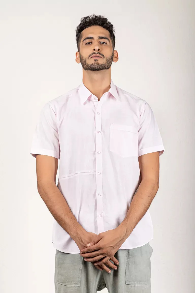 Light Pink Cotton Linen Shirt