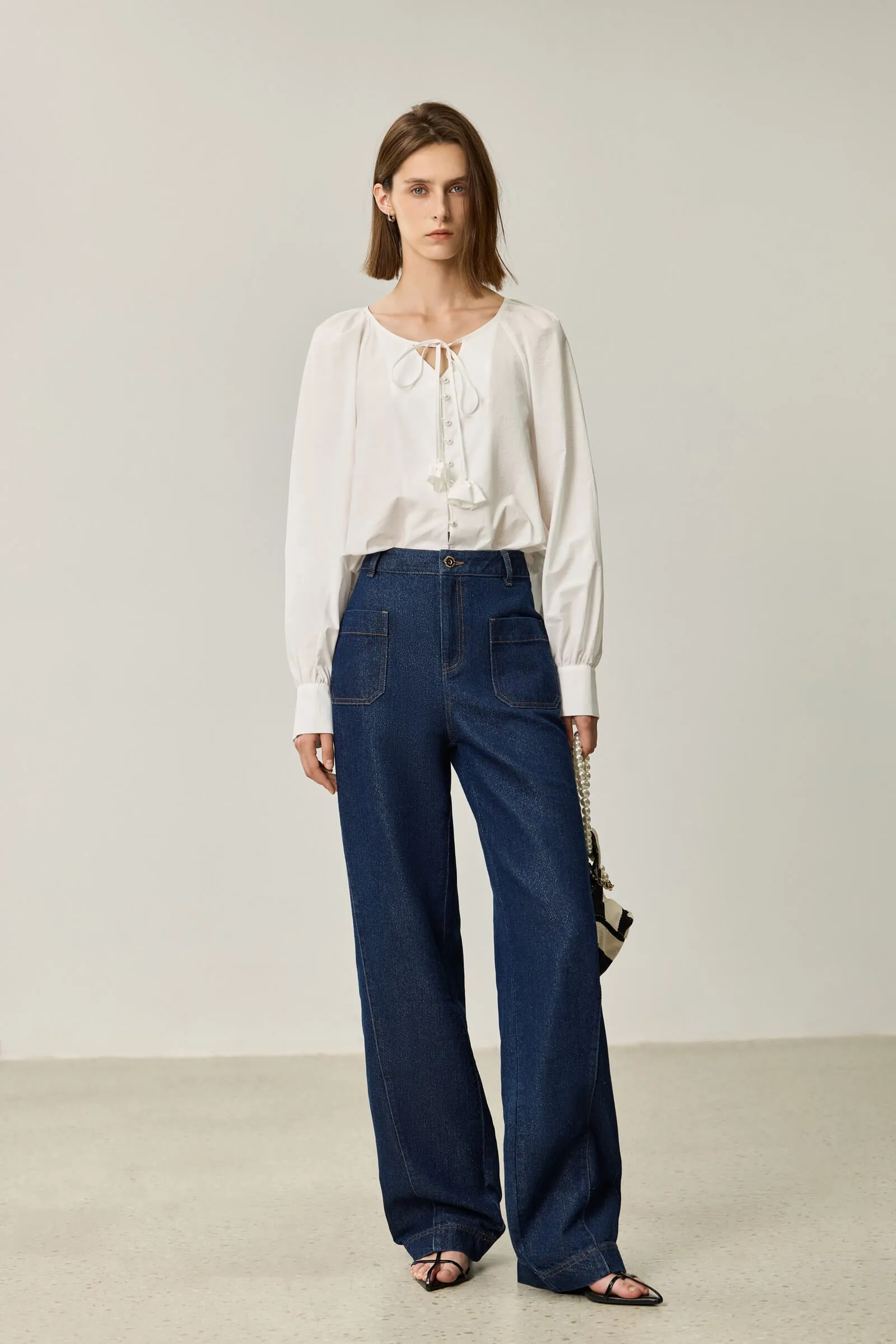 LILY Airy Wide-Leg Jeans