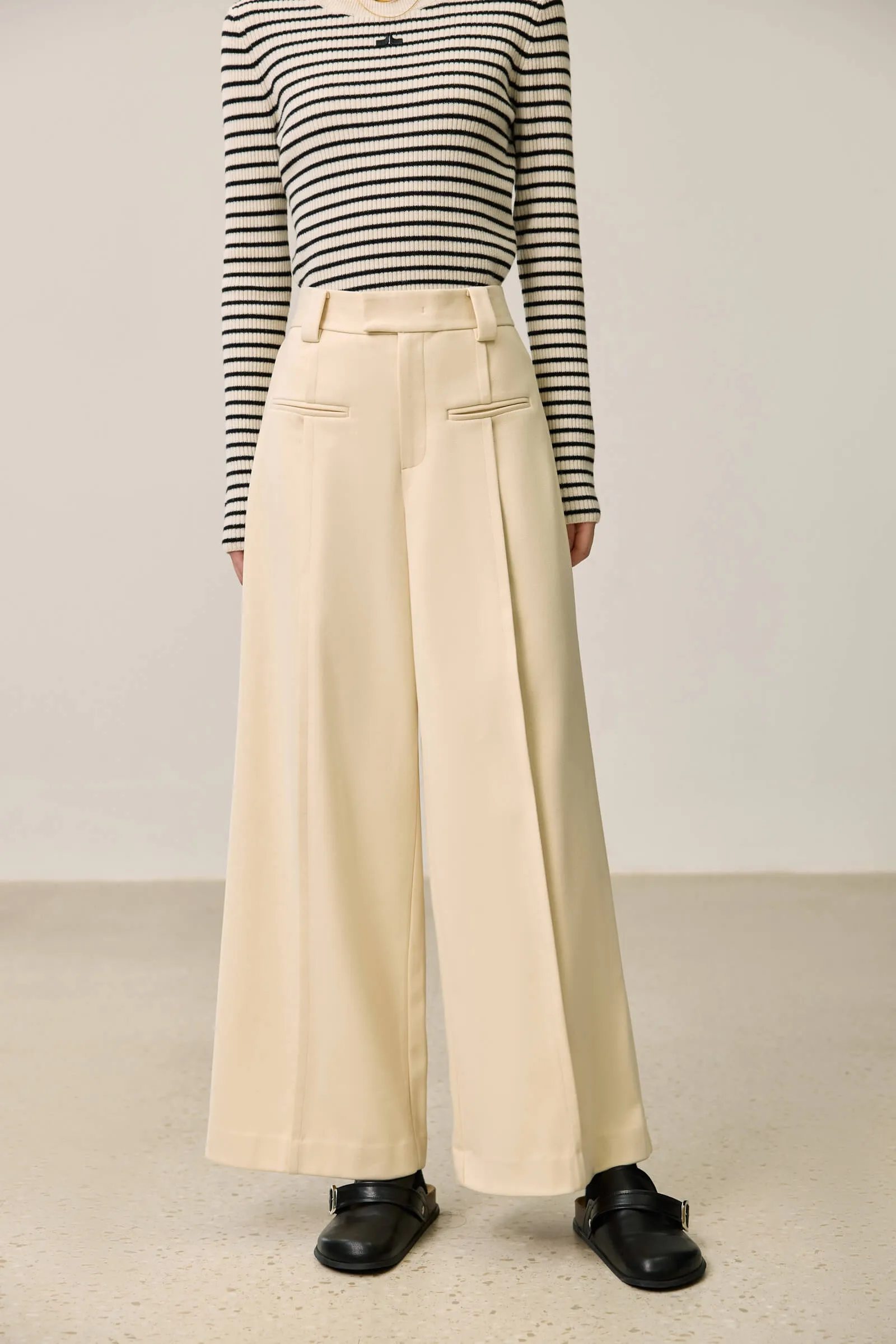 LILY Retro Loose-Fit Wide-Leg Pants