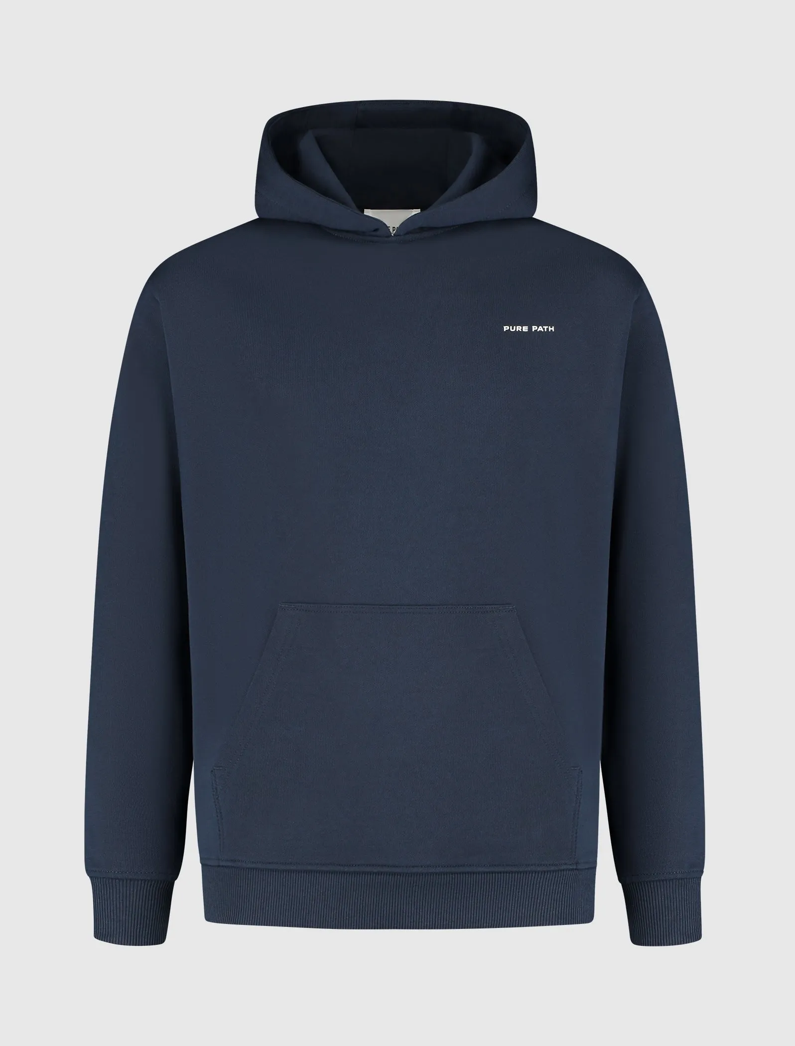 Logo Chest Hoodie | Navy