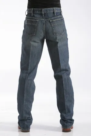 Men's Cinch White Label Relaxed Fit Dark Stone Wash Jean