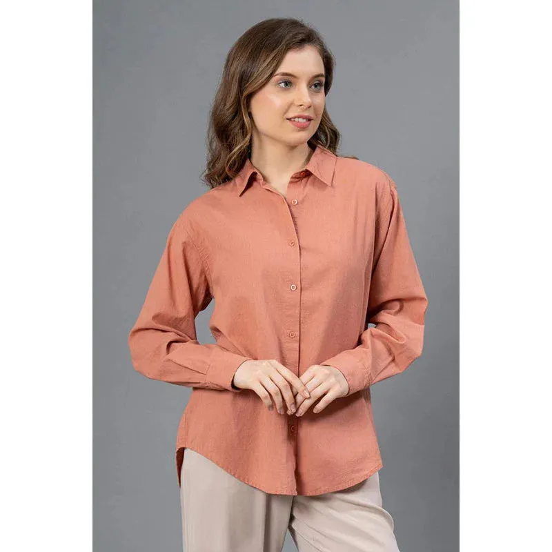 Mode by RedTape Cotton Collar Shirt for Women's | Highly Durable & Absorptive