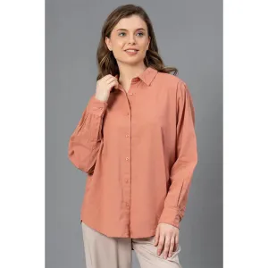 Mode by RedTape Cotton Collar Shirt for Women's | Highly Durable & Absorptive