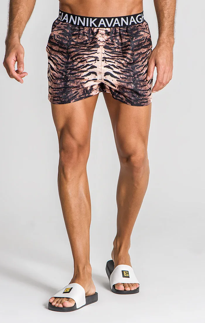 Multicolor Safari Roar Swimshorts