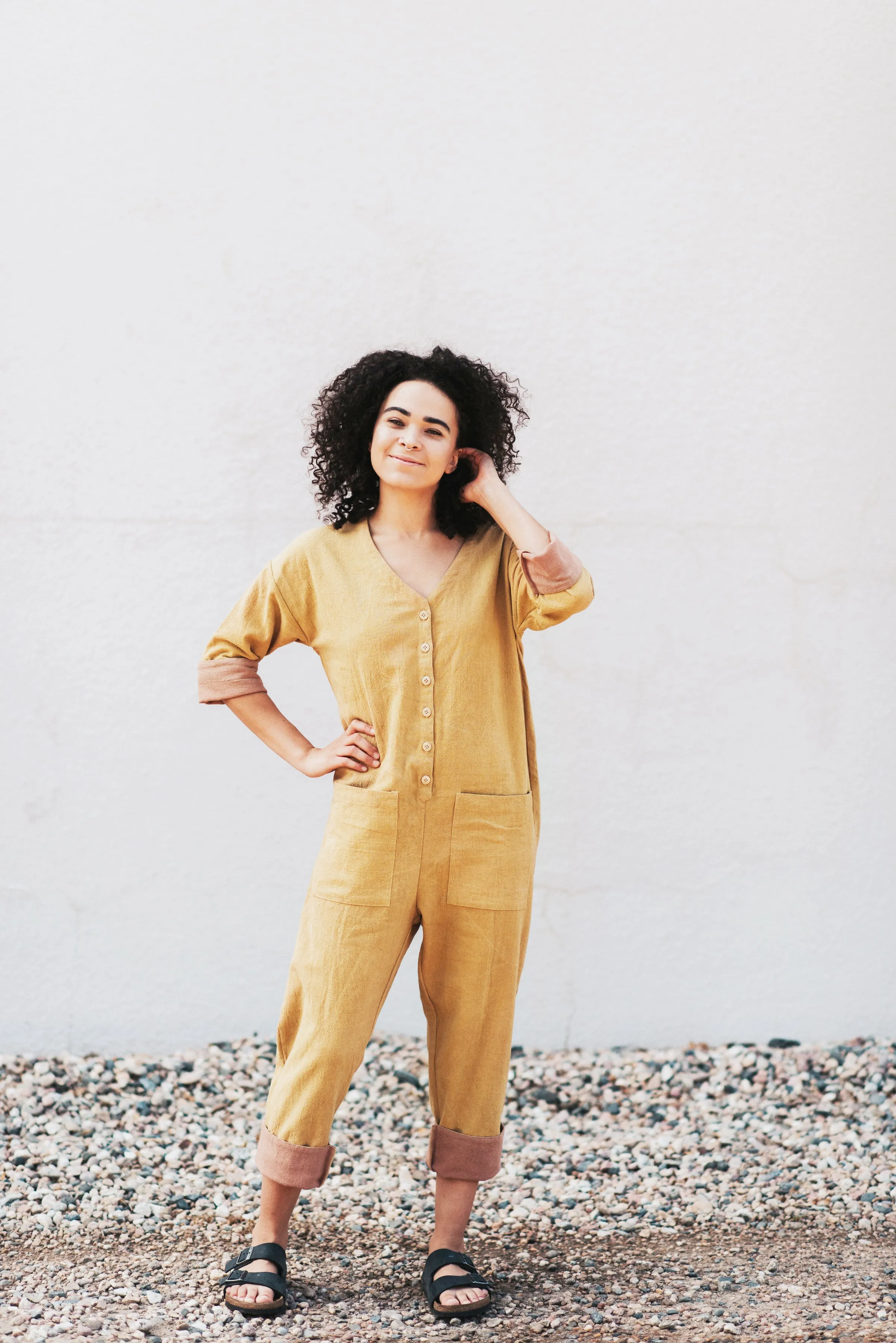 Mustard Jumpsuit (XS-XL)